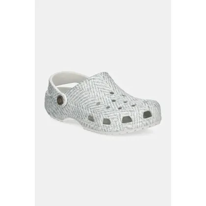 Zdjęcie Crocs klapki Crocsclassic Tweed Clog damskie kolor szary 210403