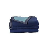 Zdjęcie Komfortowy koc, pled Volta Marine Myosotis 100% wełna