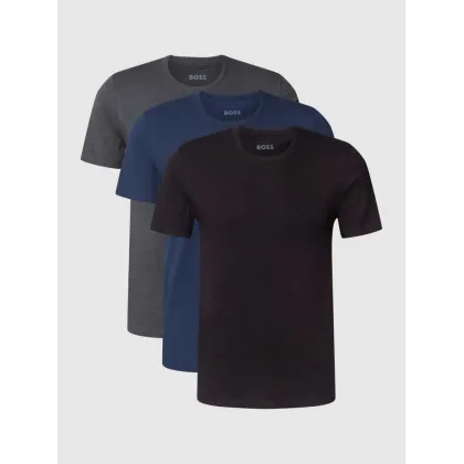 Zdjęcie T-shirt z wyhaftowanym logo, w zestawie 3 szt., model ‘Classic’