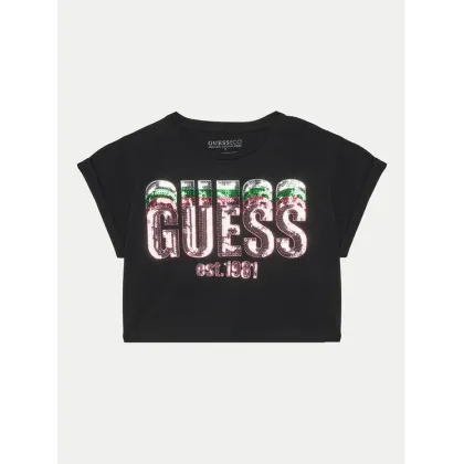 Zdjęcie Guess T-Shirt J5RI10 K8HM4 Czarny Regular Fit