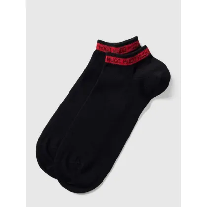 Zdjęcie Krótkie skarpety z paskami w kontrastowym kolorze w zestawie 2 szt. model ‘Tape’