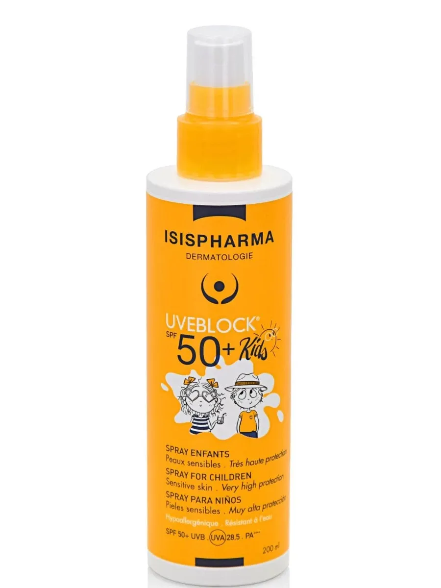obrazek 1 Isispharma Uveblock SPF50+ - Spray dla dzieci bardzo wysoka ochrona  200ml 200 ml