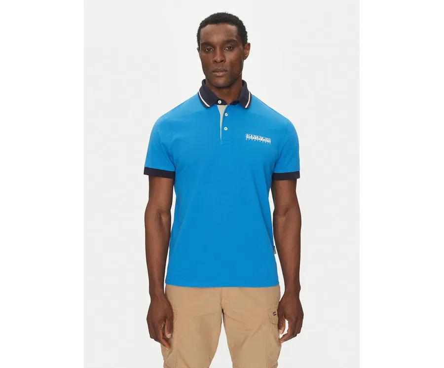 obrazek 1 Napapijri Polo E-Zeri NP0A4ID4 Niebieski Regular Fit