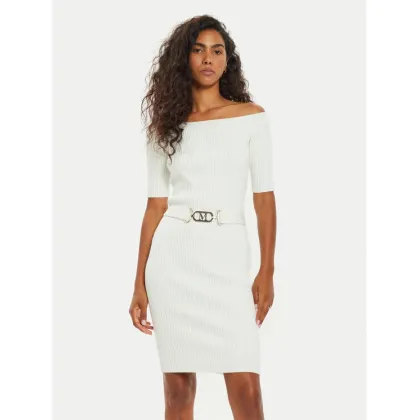 Zdjęcie Marciano Guess Sukienka dzianinowa 4BGK08 5618Z Écru Bodycon Fit