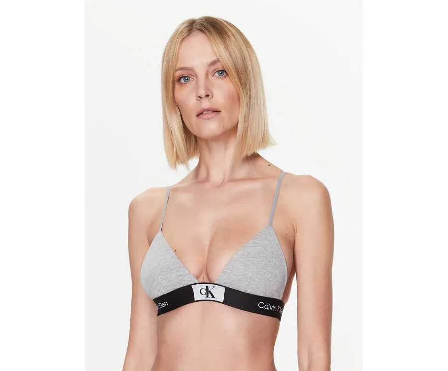 obrazek 1 Calvin Klein Underwear Biustonosz braletka Unlined 000QF7217E Szary