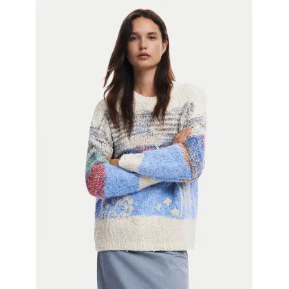 Zdjęcie Desigual Sweter Sudbury 24WWJF59 Kolorowy Loose Fit
