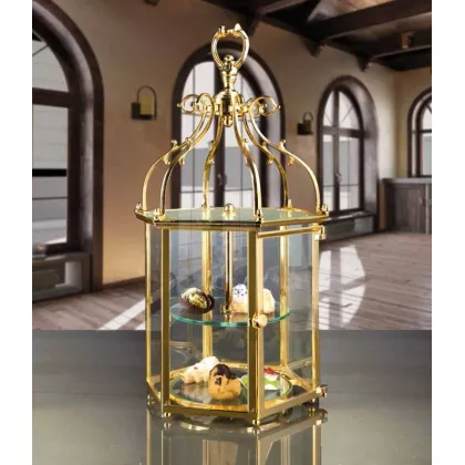 Picture A unique decoration in the shape of a lantern for a table or desk
