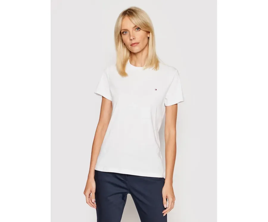 obrazek 1 Tommy Hilfiger T-Shirt WW0WW22043 Biały Regular Fit