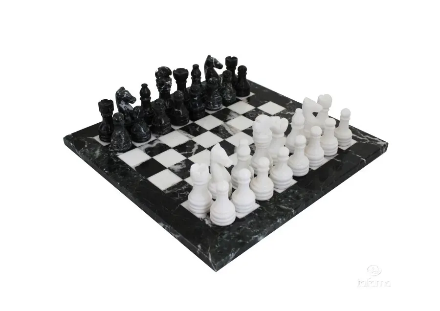 obrazek 3 Luksusowy komplet szachowy z marmuru na upominek