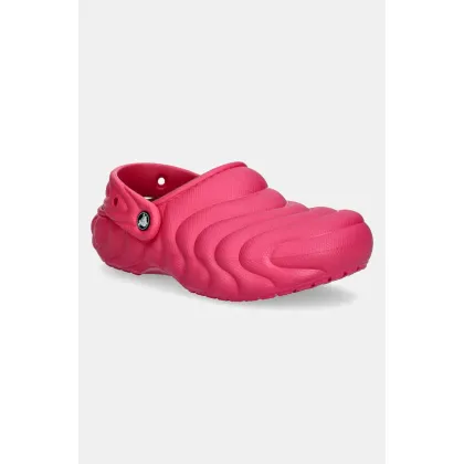 Zdjęcie Crocs kapcie Classic Lined Overpuff Clog kolor różowy 210059