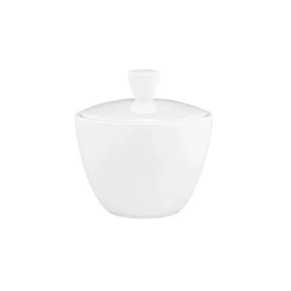 Zdjęcie Piękna porcelanowa cukiernica w kolorze białym z Niemiec - Seltmann Weiden