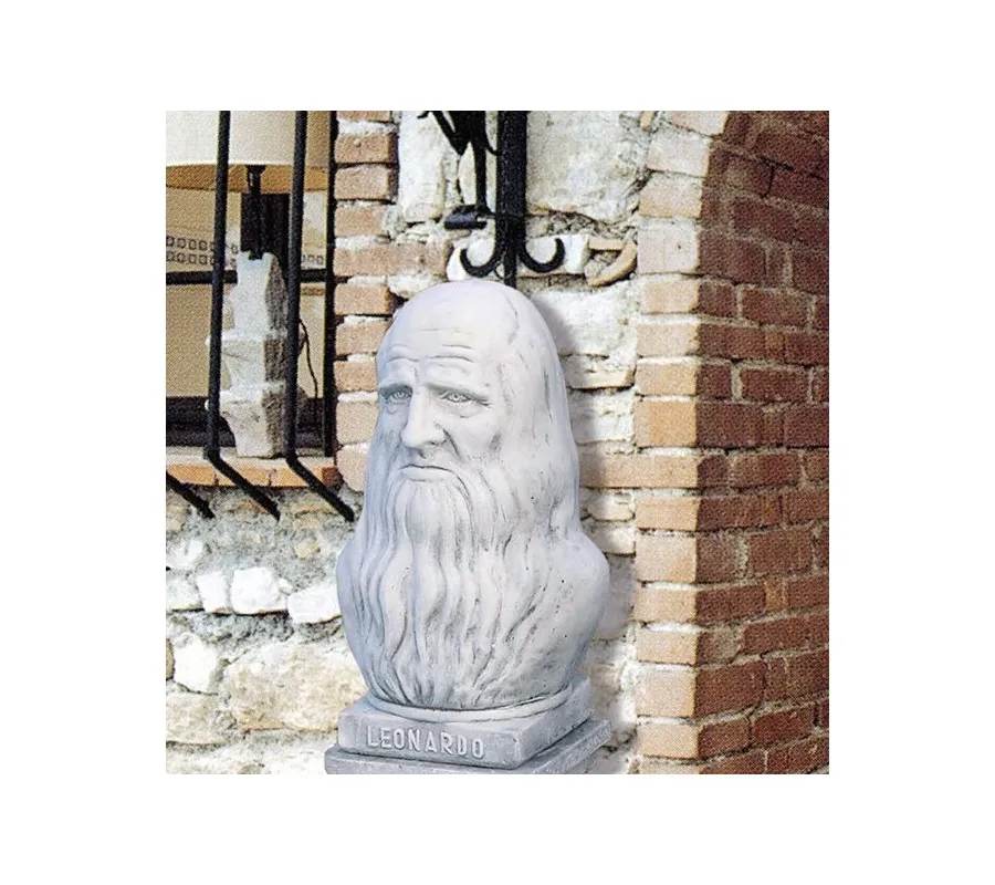 obrazek 1 Rzeźba – popiersie Leonarda da Vinci do ogrodu - Italpark