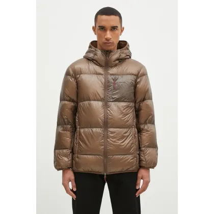 Zdjęcie Nanga kurtka puchowa Mountain Lodge Down Hoodie Jacket męska kolor zielony przejściowa NW2441.1A802.A