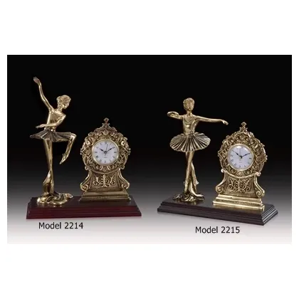Picture Tasteful bronze ballerina clock for the living room