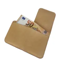 Zdjęcie Skórzane etui na karty kredytowe lub pieniądze z firmowym logo