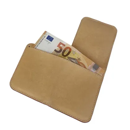Zdjęcie Skórzane etui na karty kredytowe lub pieniądze z firmowym logo