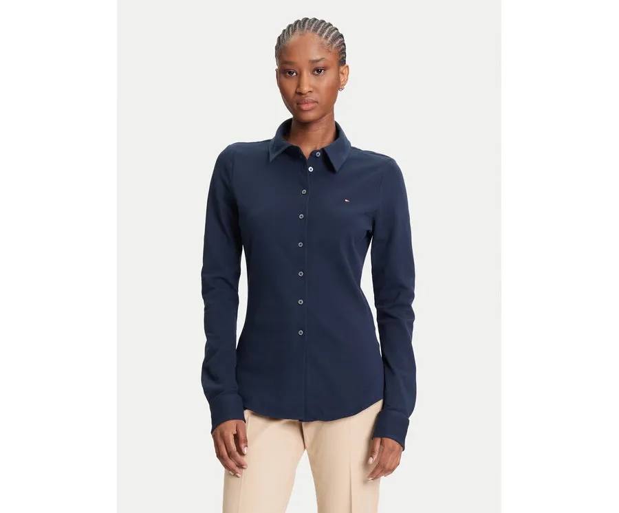 obrazek 1 Tommy Hilfiger Koszula 1985 WW0WW43528 Granatowy Slim Fit