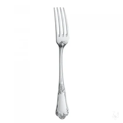Zdjęcie Pięknie zdobiony srebrny widelec stołowy - Zaramella Argenti