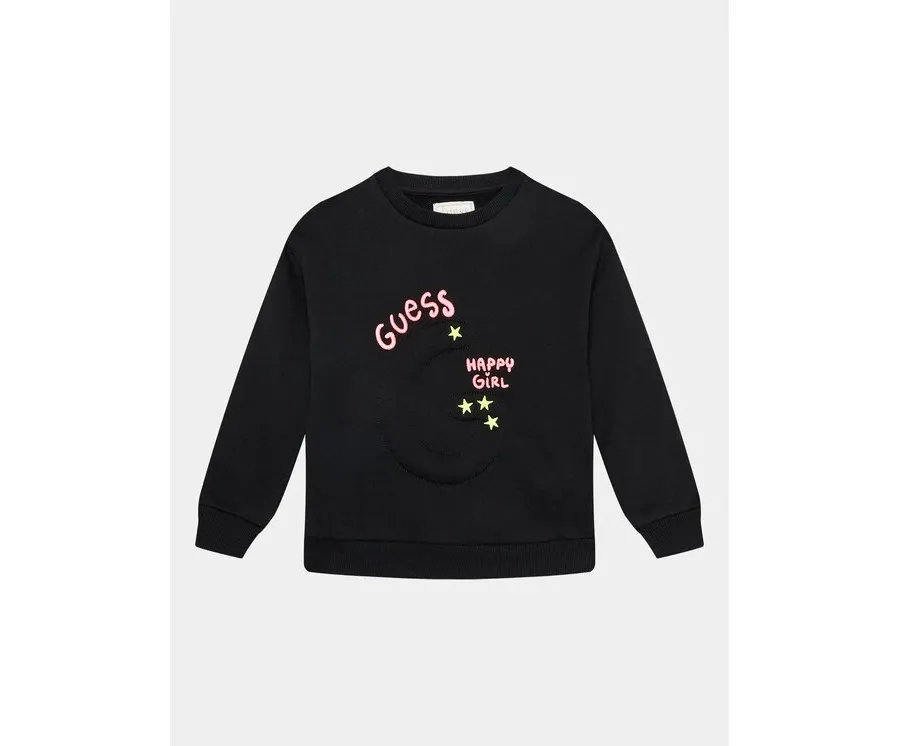 obrazek 1 Guess Bluza K3BQ00 KAD74 Czarny Regular Fit