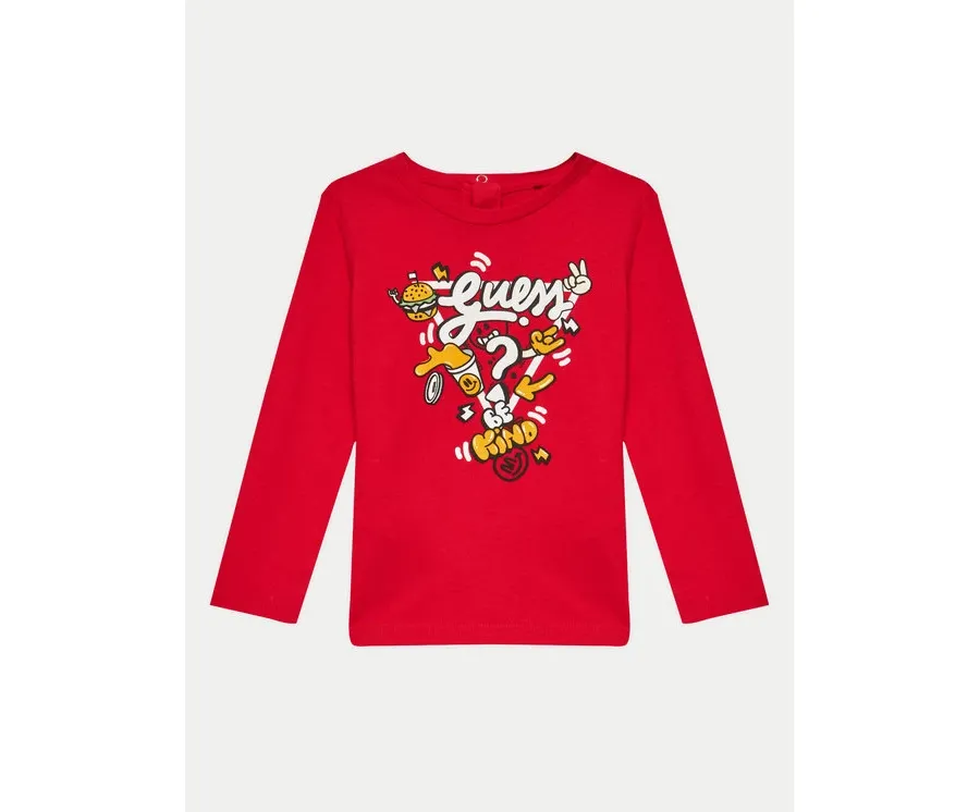 obrazek 1 Guess Bluzka I4YI02 K8HM4 Czerwony Regular Fit
