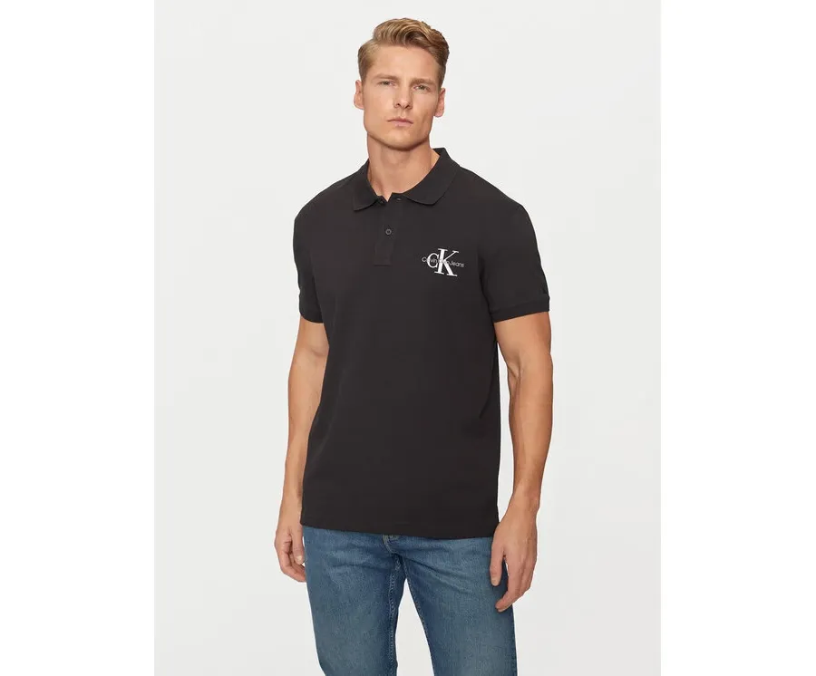 obrazek 1 Calvin Klein Jeans Polo Monologo J30J325664 Czarny Regular Fit