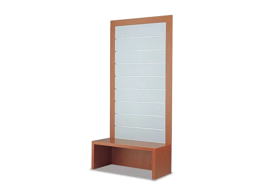 obrazek 1 Wyjątkowy panel do sklepu z listew z satynowego szkła z ławką