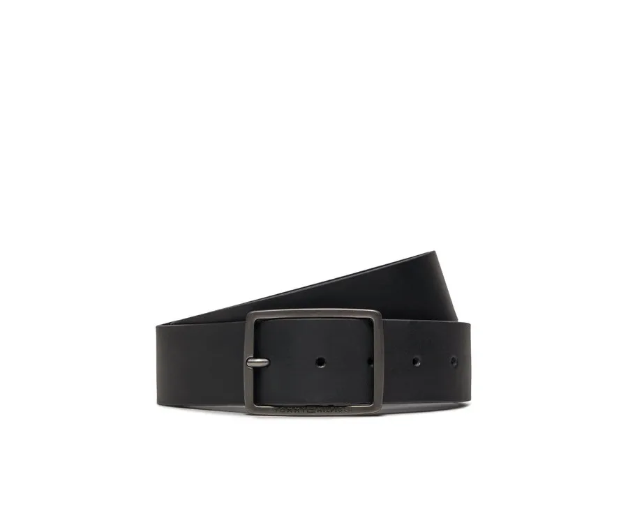obrazek 1 Tommy Hilfiger Pasek Męski Jeans Buckle 4.0 Texture AM0AM12177 Czarny