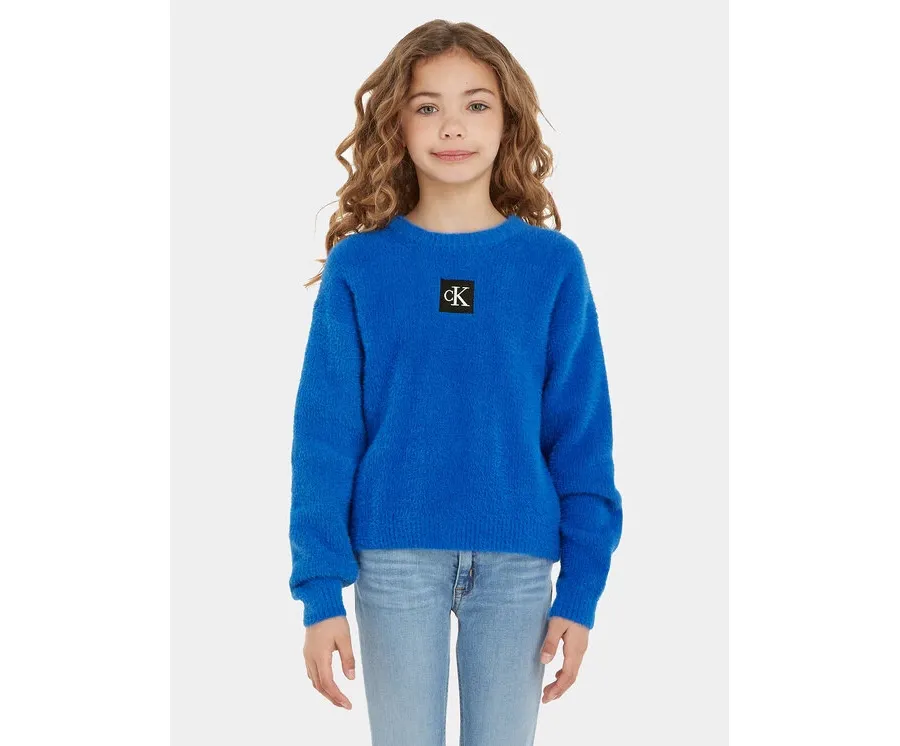 obrazek 1 Calvin Klein Jeans Sweter Monogram IG0IG02217 Niebieski Regular Fit