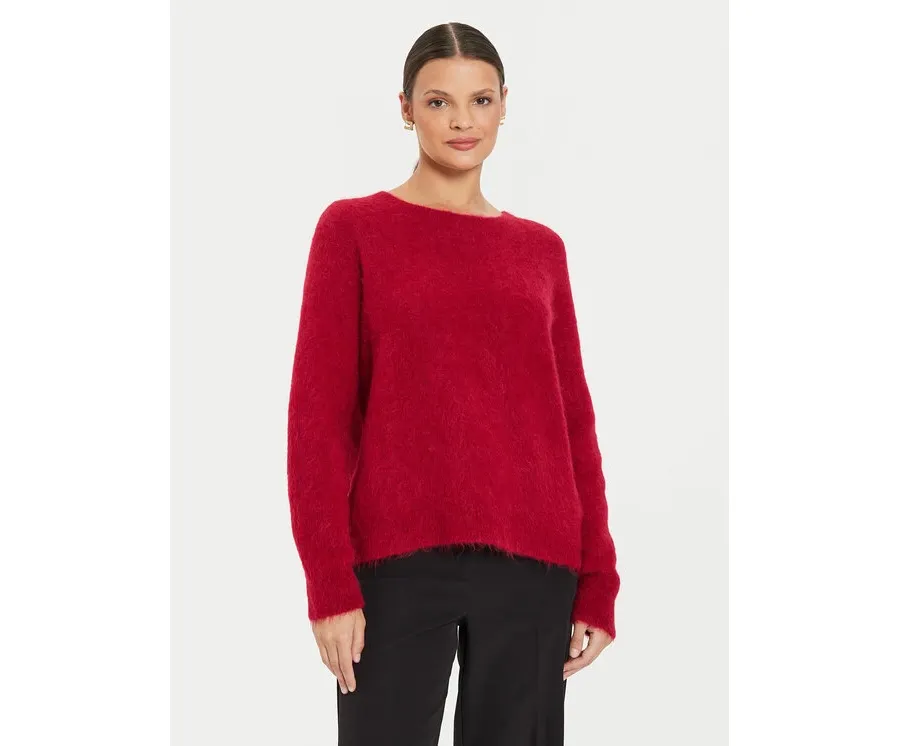 obrazek 1 Kontatto Sweter 3M0229 AI253M10 Czerwony Relaxed Fit