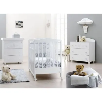 Zdjęcie Wyjątkowe szare łóżeczko niemowlęce - Italbaby