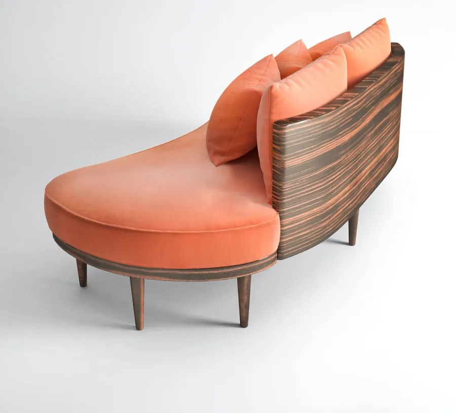 obrazek 3 Pomarańczowa prestiżowa sofa do apartamentu – Muranti