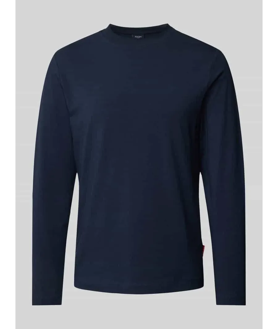 obrazek 1 Bluzka z długim rękawem i prążkowanym, okrągłym dekoltem