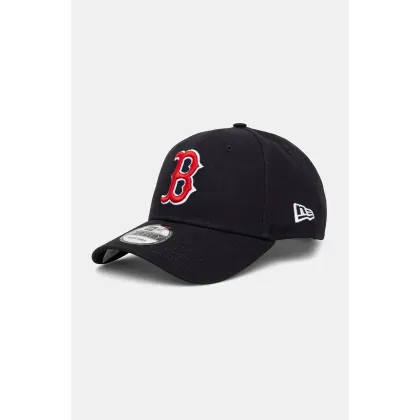 Zdjęcie New Era czapka z daszkiem bawełniana MLB SIDE PATCH 9FORTY® BOSTON RED SOX kolor granatowy z aplikacją 60509701