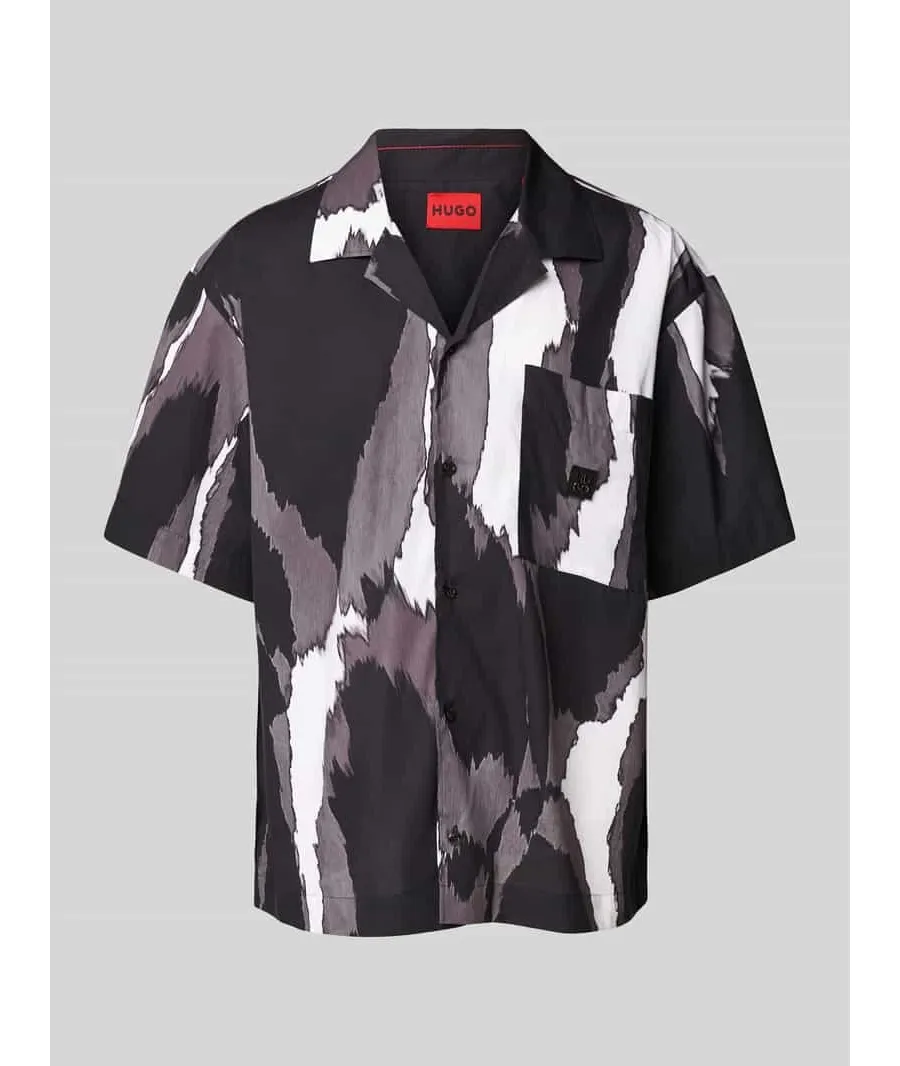 obrazek 1 Koszula casualowa o kroju relaxed fit z rękawem o dł. 1/2 model ‘Egeeno’