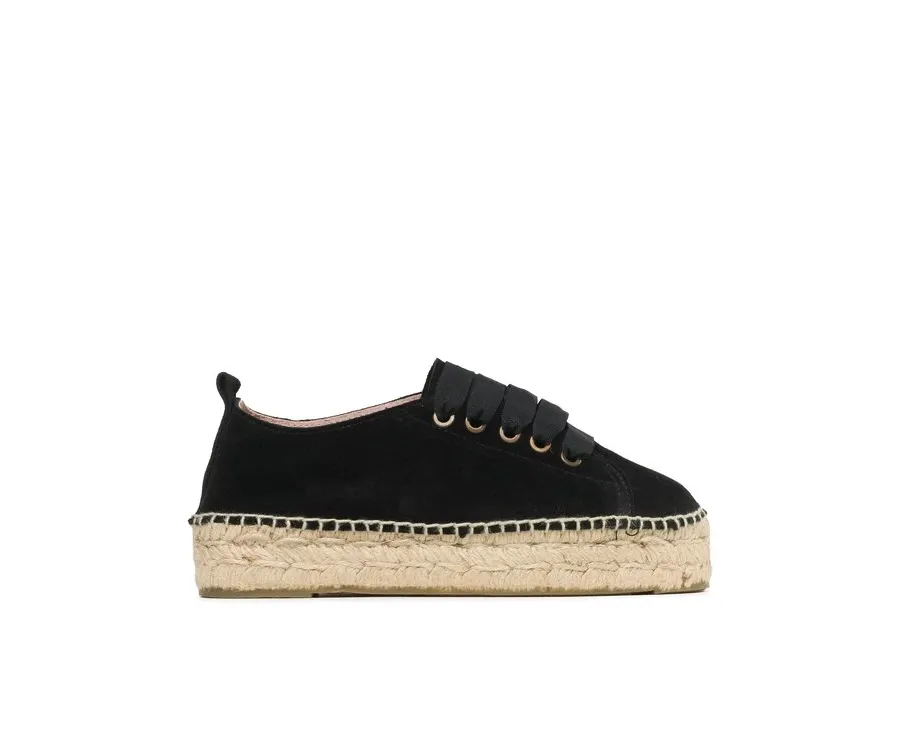 obrazek 1 Manebi Espadryle Lace-Up Espadrilles K 1.0 E0 Czarny