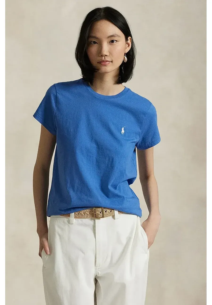 obrazek 1 Polo Ralph Lauren t-shirt bawełniany damski kolor niebieski 211898698