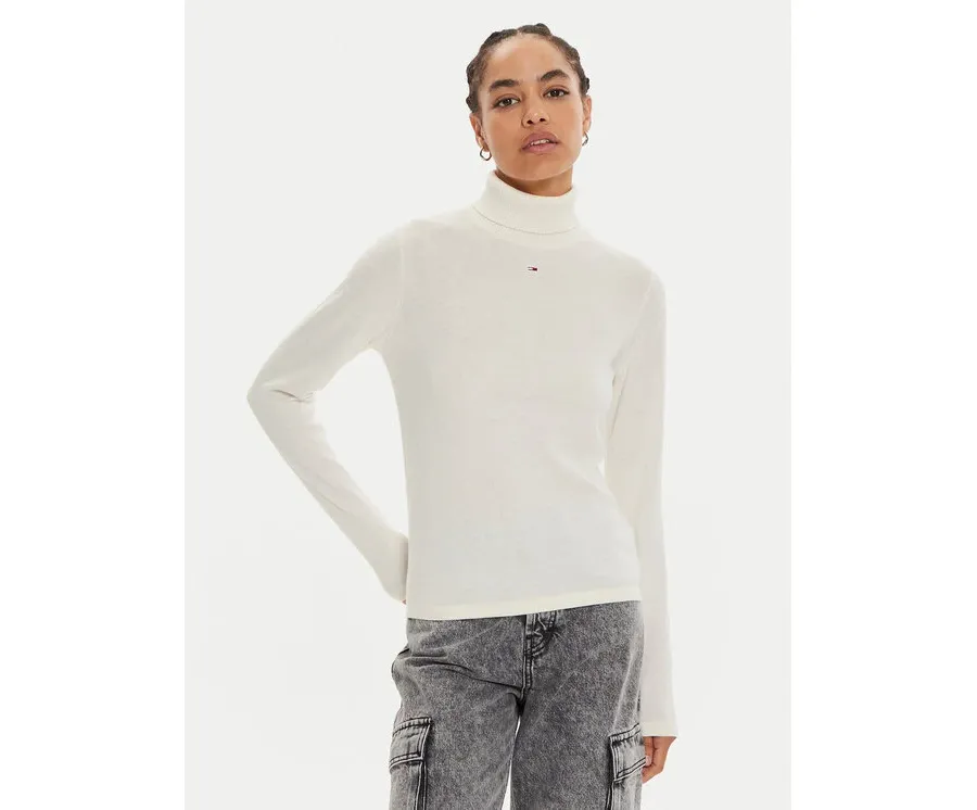 obrazek 1 Tommy Jeans Golf Essential DW0DW19686 Écru Regular Fit