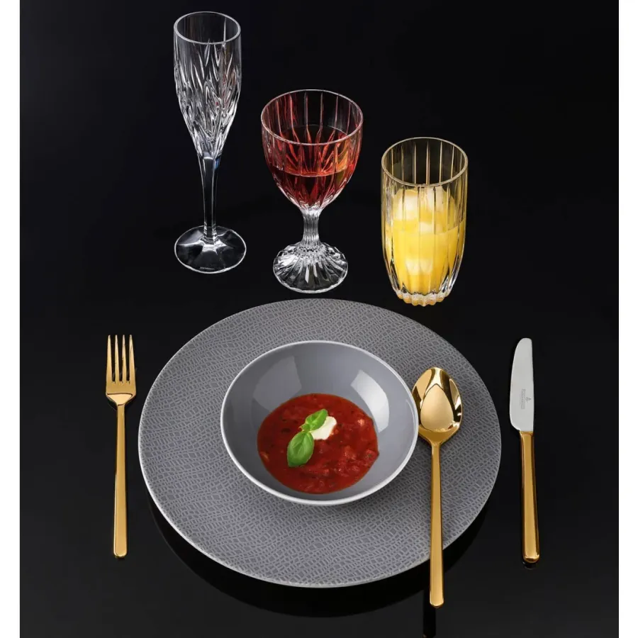 obrazek 3 Porcelanowy okrągły talerz do makaronu lub zupy 23 cm z Niemiec - Seltmann Weiden
