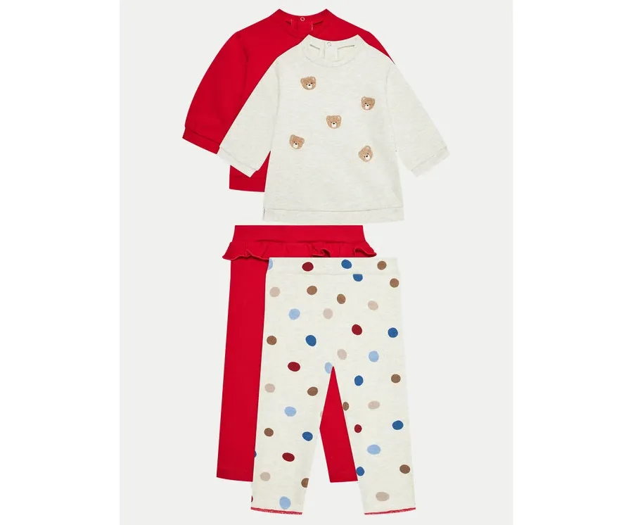 obrazek 1 Mayoral Komplet bluza i legginsy 2786 Czerwony Regular Fit