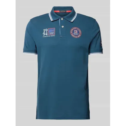 Zdjęcie Koszulka polo o kroju regular fit z naszywkami z logo