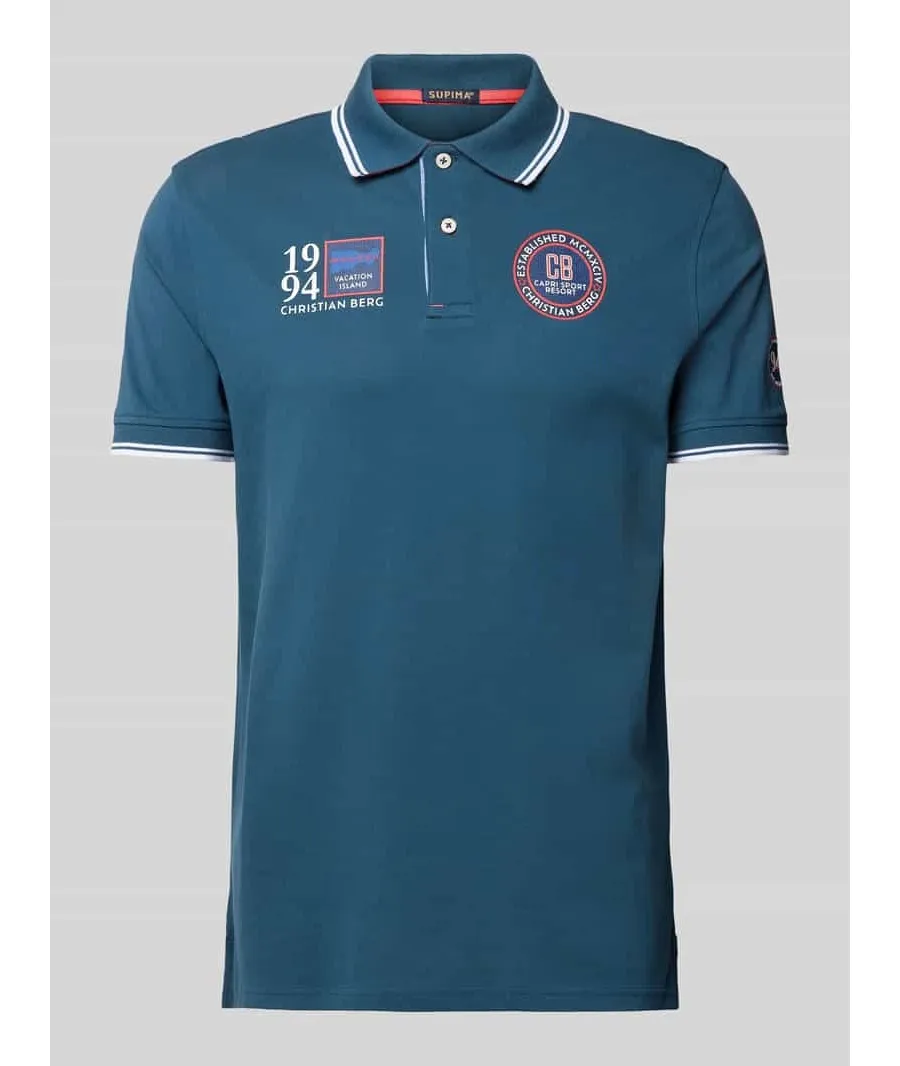 obrazek 1 Koszulka polo o kroju regular fit z naszywkami z logo