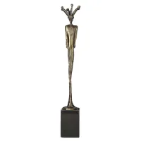 Picture A charming bronze statuette depicting a crowned man - for the company's anniversary