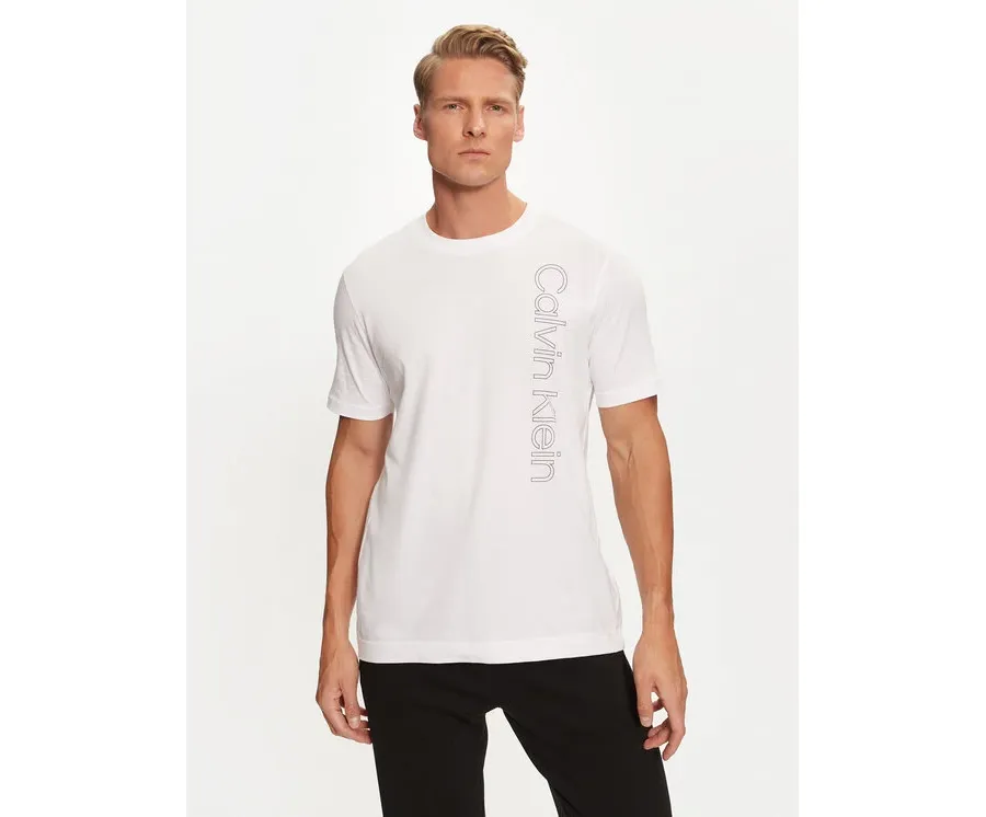 obrazek 1 Calvin Klein Performance T-Shirt 00GMF4K113 Biały Regular Fit