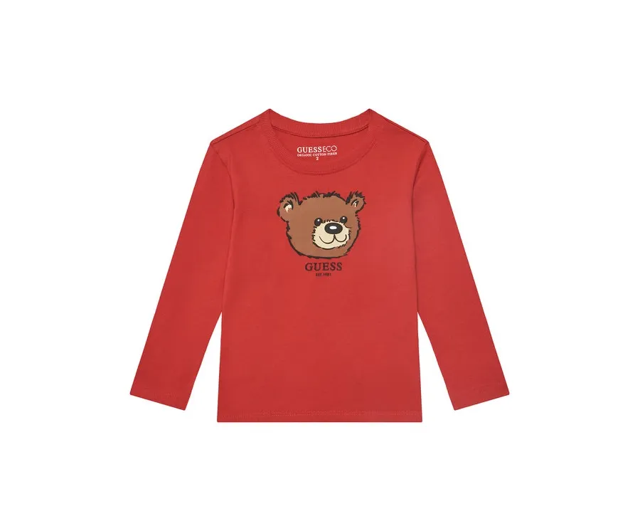 obrazek 1 Guess Bluzka N5YI25 K8HM4 Czerwony Regular Fit