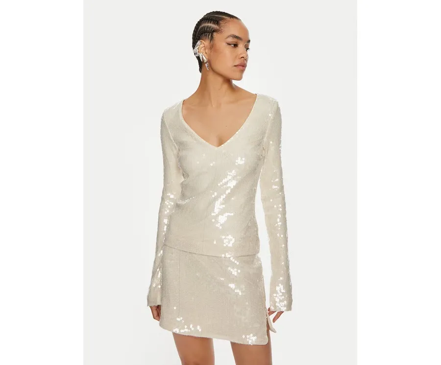 obrazek 1 ROTATE Bluzka Georgia 112912857 Écru Regular Fit