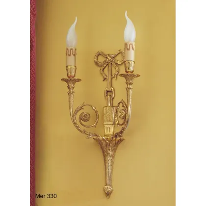 Zdjęcie Kinkiet ze złotego mosiądzu