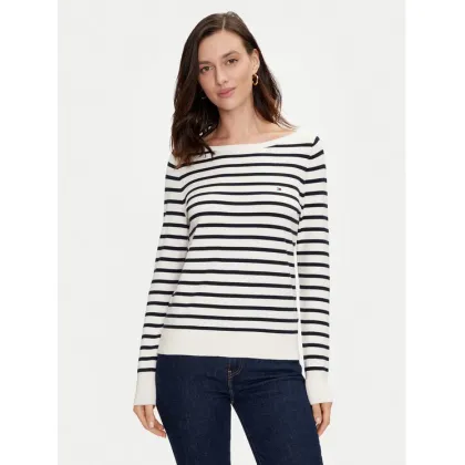 Zdjęcie Tommy Hilfiger Sweter WW0WW40099 Écru Regular Fit