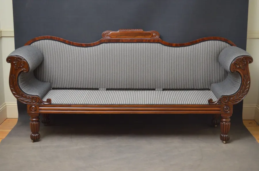 obrazek 6 Bardzo elegancka sofa mahoniowa William IV - antyk
