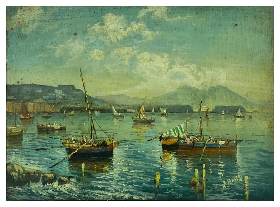 obrazek 2 Włoski obraz z motywem morza 18x24 cm - Luigi Basile