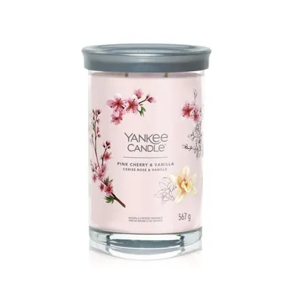 Zdjęcie Yankee Candle Pink Cherry Vanilla Signature Large Tumbler Świeca zapachowa 567 g